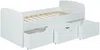 Vente-unique - LOUANE Bett Holz, Platte Weiß - B 94,6 cm x H 75 cm x L 192,5 cm Bild 5