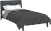 vidaXL Ganzjahresbettdecke Hellgrau und Anthrazit 140 x 200 cm 42025633 Bild 3