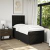 vidaXL Boxspringbett mit Matratze Schwarz 90x190 cm Stoff 3293451 Bild 5