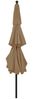 vidaXL Sonnenschirm mit Aluminium-Mast 3-lagig Taupe 3,5 m 313879 Bild 4