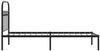 vidaXL Bettgestell mit Kopfteil Metall Schwarz 75x190 cm 376590 Bild 5