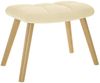 vidaXL Schaukelstuhl mit Fußhocker Creme Stoff 4016807 Bild 5