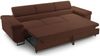 Selsey 'Capurso' Schlafsofa mit verstellbaren Kopfstützen und Stauraum, Cord, Rostbraun Bild 3