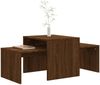 Couchtisch-Set, Sofatisch Braun Eichen-Optik 100x48x40 cm Holzwerkstoff Bild 3