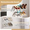 2er Set Wandmontage Schuhregale Metall-Draht Lagerorganisator Set Anpassbare Schrankregal Bild 4