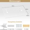 2er Set Wandmontage Schuhregale Metall-Draht Lagerorganisator Set Anpassbare Schrankregal Bild 2