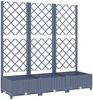 vidaXL Pflanzkübel mit Spalier Blaugrau 120x40x121,5 cm PP 318252 Bild 2