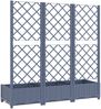 vidaXL Pflanzkübel mit Spalier Blaugrau 120x40x121,5 cm PP 318252 Bild 4