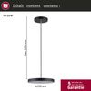 Paulmann 96777 LED Pendelleuchte Smart Home Zigbee Hildor Schwarz matt 2700K Bild 5