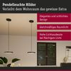 Paulmann 96777 LED Pendelleuchte Smart Home Zigbee Hildor Schwarz matt 2700K Bild 2