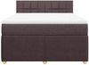 vidaXL Boxspringbett mit Matratze Dunkelbraun 140x190 cm Stoff 3287454 Bild 4