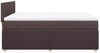vidaXL Boxspringbett mit Matratze Dunkelbraun 140x190 cm Stoff 3287454 Bild 5