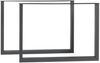 Tischgestell 2er Set Makers Stahl 72x90 cm Schwarz [en. casa] Bild 2