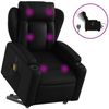 vidaXL Massagesessel mit Aufstehhilfe Elektrisch Schwarz Kunstleder 3204565 Bild 2