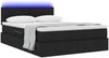 vidaXL LED-Speicherbett mit Matratze Schwarz 140 x 200 cm Stoff 3371087 Bild 3