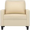 vidaXL Sessel Creme 60 cm Stoff 359149 Bild 3