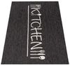 KADIMA DESIGN Teppich Schriftzug Wohnzimmer schmutzabweisend Teppich Kurzflor, Läufer, Höhe: 4 mm, 100% Polypropylen,Läufer, 60x100, Anthrazit Bild 4