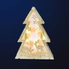 LED Tischleuchte, Dekotanne, Holz, Rentiere, natur Bild 2