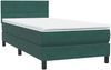 vidaXL Boxspringbett mit Matratze & LED Dunkelgrün 80x220 cm Samt 3316908 Bild 5