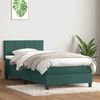 vidaXL Boxspringbett mit Matratze & LED Dunkelgrün 80x220 cm Samt 3316908 Bild 4