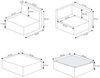 Poly-Rattan-Garnitur HWC-D24, Garten-/Lounge-Set Sofa ~ grau, Polster creme Bild 5