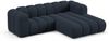 Micadoni Modulares Ecksofa Lupine 3-Sitzer Rechts Chenille Eden Marineblau Bild 2