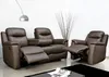 Vente-unique - EVASION Sofa and armchair set Leder Schwarz - B 96 cm x H 100 cm x L 205 cm95 cm Bild 3