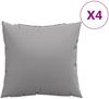 vidaXL Sofakissen 4 Stk. Grau 60x60 cm Stoff Bild 2
