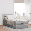 vidaXL Ottoman-Bett mit Matratze Hellgrau 90x190 cm Stoff 3311421 Bild 3