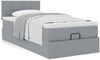 vidaXL Ottoman-Bett mit Matratze Hellgrau 90x190 cm Stoff 3311421 Bild 4