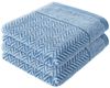 herzbach home Handtuch Set Italiana 50x100 cm, (2-St), 500g/m², Premium-Qualität, 100% Baumwolle, gemustert Bild 5
