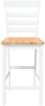 vidaXL Barhocker 2 Stk. Weiß Massivholz Gummibaum 4102542 Bild 5