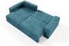 Ecksofa mit Schlaffunktion NATALIA in Stoff Tilia Blau Ottomane Links Bild 5