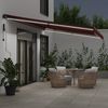 vidaXL Markise Automatisch mit LEDs Weinrot 600x300 cm 3310202 Bild 3