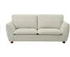 Vente-unique - MENARDIA Sofa Stoff Weiß - B 89 cm x H 92 cm x L 207 cm Bild 2