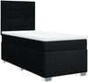 vidaXL Boxspringbett mit Matratze Schwarz 80x200 cm Stoff 3292617 Bild 3