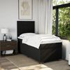 vidaXL Boxspringbett mit Matratze Schwarz 80x200 cm Stoff 3292617 Bild 4