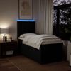 vidaXL Boxspringbett mit Matratze Schwarz 80x200 cm Stoff 3292617 Bild 5