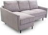 AX LIVING Ecksofa grau Romanii 3sitzer mit Schlaffunktion 220 cm breit L Bild 4
