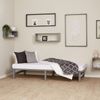 Palettenbett 90x200 cm Massivholzbett Grau Palettenmöbel Bett Holzbett Futonbett Bild 5