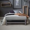 Palettenbett 90x200 cm Massivholzbett Grau Palettenmöbel Bett Holzbett Futonbett Bild 2