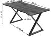 Esstisch Baumkante Akazie nussbaumfarben 280 x 100 cm geschlossenes X-Gestell schwarz KASIMIR 76522172 Bild 2