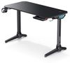 AUKEY Computertisch, Gaming Schreibtisch RGB Beleuchtung mit Getränkehalter Bild 4