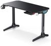 AUKEY Computertisch, Gaming Schreibtisch RGB Beleuchtung mit Getränkehalter Bild 5