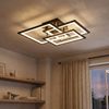 LED Deckenleuchte, schwarz, 3 Stufen Dimmer, L 50 cm Bild 2