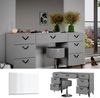 Schminktisch Anett Grau 150 cm mit Hocker Vicco Bild 2