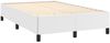 vidaXL Boxspringbett mit Matratze Weiß 120x190 cm Kunstleder 3269698 Bild 4