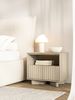 Selsey 'Distria' Nachttisch mit Schublade und geriffelter Front Kaschmirgrau / Eichenholzoptik, 50 cm Bild 3