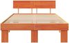 vidaXL Bettrahmen Wachsbraun 140 x 190 cm Massives Kiefernholz 872574 Bild 5
