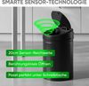 Allyson Mülleimer Edelstahl Mülleimer mit Sensor-Automatik Abfalleimer Trennsystem, 30L Rund-Design, 0.3s Infrarot-Sensor, Soft-Close, Edelstahl 410 Bild 2